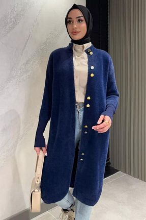 رویه حجاب سرمه ای زنانه پنبه پلی استر Safgiyim44 - کد 898109953
