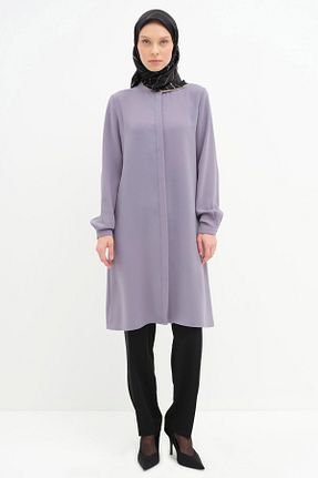 تونیک حجاب بنفش زنانه رگولار Tuğba - کد 898206167