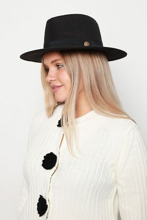 کلاه مشکی زنانه پلی استر Luminos Butik - کد 857453959