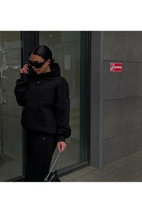 ست گرمکن مشکی زنانه %100 پنبه ELWİNG SHOES - کد 898098275