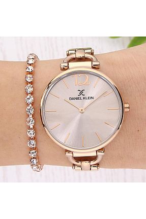ساعت مچی طوسی زنانه 36-40 میلی متر Daniel Klein - کد 303131523