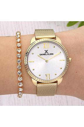 ساعت مچی طلائی زنانه 31-35 میلی متر Daniel Klein - کد 891769836