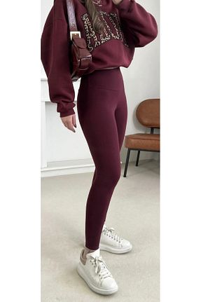 ساق شلواری زرشکی زنانه بافتنی ELWİNG SHOES - کد 898119978