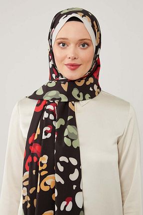 شال قهوه ای زنانه پلی استر Levidor - کد 924201246