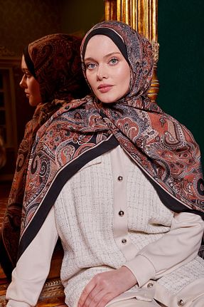 شال نارنجی زنانه ویسکون Levidor - کد 898116519