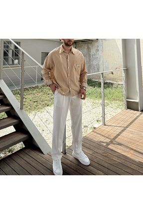 شلوار سفید مردانه پارچه MerStore - کد 898703807