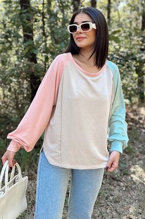 سوئیشرت بژ زنانه ساده New Laviva - کد 804421087