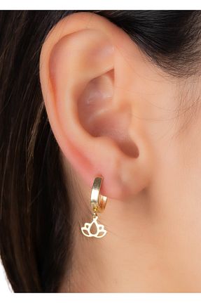 گوشواره طلا طلائی زنانه 14 عیار YCL JEWELLERY - کد 898801836