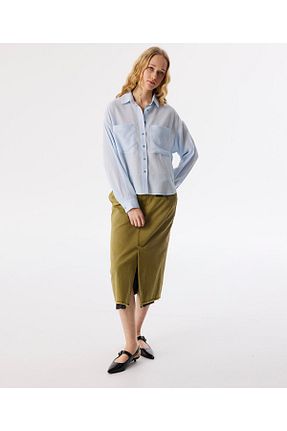 پیراهن سرمه ای زنانه رگولار Twist - کد 898123890
