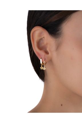 گوشواره طلا طلائی زنانه 8 عیار YCL JEWELLERY - کد 898801755