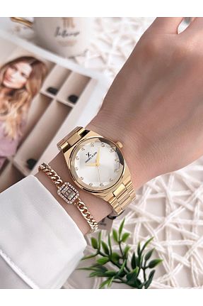 ساعت مچی طلائی زنانه 31-35 میلی متر Daniel Klein - کد 769912494