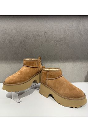 بوت / نیم بوت قهوه ای زنانه جیر S