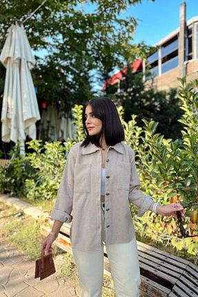 پیراهن طوسی زنانه رگولار New Laviva - کد 772096825
