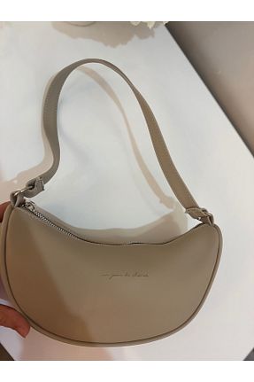 کیف دوشی بژ زنانه چرم مصنوعی ABAS - کد 898147919