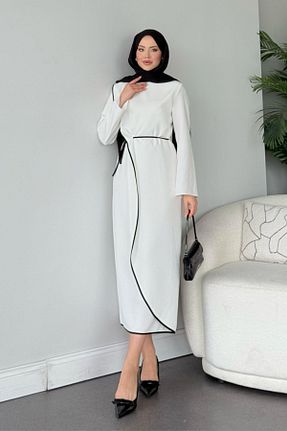 لباس حجاب سفید زنانه رگولار HAZA MODA - کد 898155844