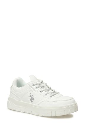 کفش اسنیکر سفید زنانه بند دار U.S. Polo Assn. - کد 898189856