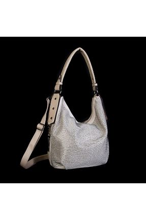 کیف دوشی بژ زنانه چرم مصنوعی Nas Bag - کد 898206662
