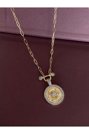 گردنبند استیل ( فولاد ) طلائی h&b design jewel - کد 898205546
