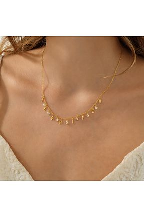 گردنبند نقره طلائی زنانه 925 عیار Queen Silver Jewelry - کد 896650792