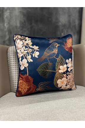 کوسن و روکش کوسن سرمه ای مخمل Fabricland - کد 662690497