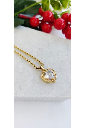 گردنبند استیل ( فولاد ) زرد زنانه استیل (فولاد) celisia - کد 898222342