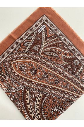روسری نارنجی پنبه ای poloist - کد 898221559