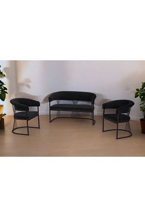 ست مبلمان چای خوری مشکی Rozexi - کد 877522307