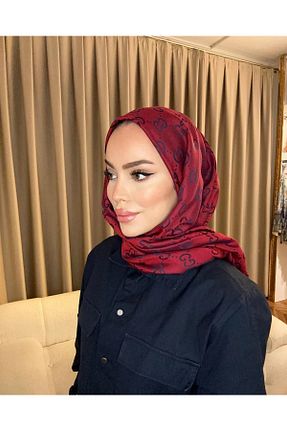 شال زرشکی زنانه پنبه ای Oxygen Scarfs - کد 898230281