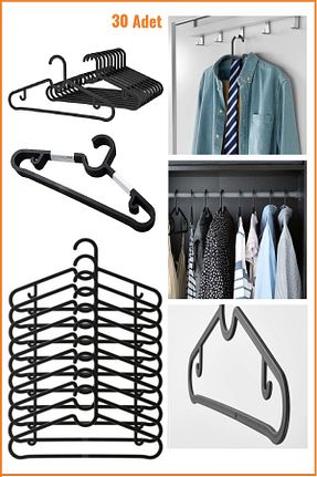آویز مشکی پلاستیک IKEA - کد 124861418
