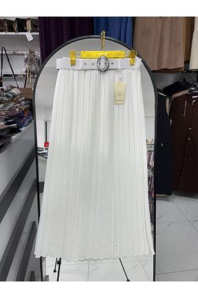دامن حجاب سفید پارچه Zeynep Butik - کد 898236059