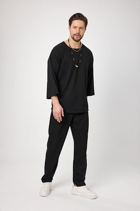 ست بالاتنه و پائین تنه مشکی مردانه لیکرا BABBOSS - کد 898240952