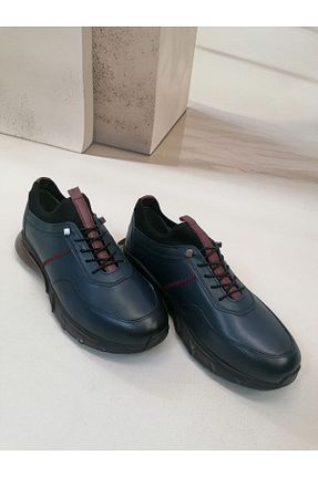 کفش کژوال مشکی مردانه چرم خالص navybluebyaliodabas - کد 898243521