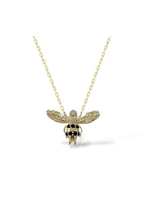 گردنبند استیل ( فولاد ) طلائی زنانه روکش طلا neslyaccessories - کد 898246300