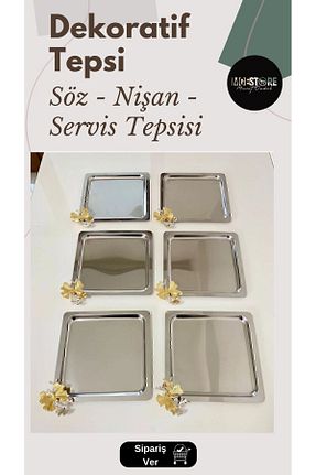 سینی طوسی فلزی MGEStore - کد 898277074