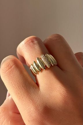انگشتر جواهر زرد زنانه زیرکن Beca Atelier - کد 898270453