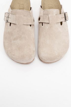 دمپائی بژ زنانه چرم خالص luvishoes - کد 767350885