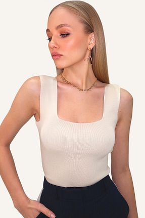 بلوز بژ زنانه ساده Trend Alaçatı Stili - کد 894027700