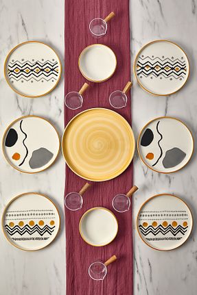 سرویس قهوه خوری سفید 6 نفره Kitchen Life - کد 857896292