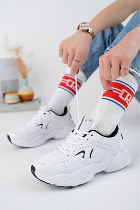 کفش اسنیکر رنگی زنانه بند دار McDark - کد 896979660