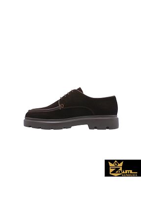 کفش آکسفورد قهوه ای مردانه جیر Zaim Kundura - کد 896985440