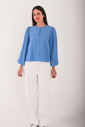 بلوز آبی زنانه ساده Blues Outlet - کد 896979428