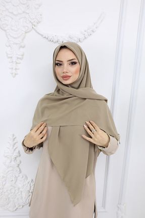 روسری سبز کرپ ساتن ابریشم HAR-UM Ticaret - کد 897004674