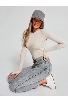 بادی بژ زنانه یقه ماهیگیر GNSGİYİM - کد 897027710