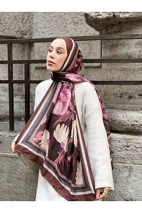 شال قهوه ای زنانه Modakaşmir - کد 897024334