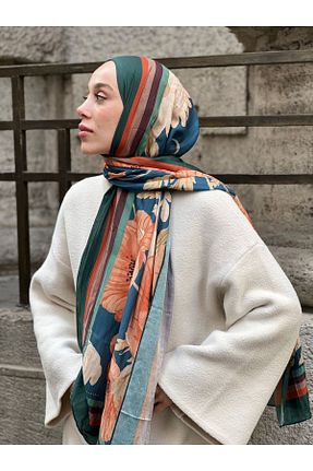 شال سبز زنانه Modakaşmir - کد 897011863