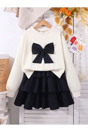 ست بالاتنه و پائین تنه رنگی بچه گانه بافتنی PAMPAL ÇOCUK - کد 897025723