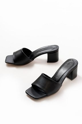 دمپائی مشکی زنانه چرم مصنوعی Santamarina - کد 890144721