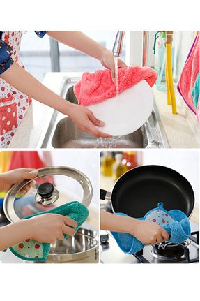 حوله رنگی مخمل Kitchen Beauty - کد 897044314
