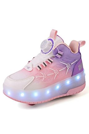 کفش اسنیکر صورتی بچه گانه Led Işıklı Dnz - کد 897080612