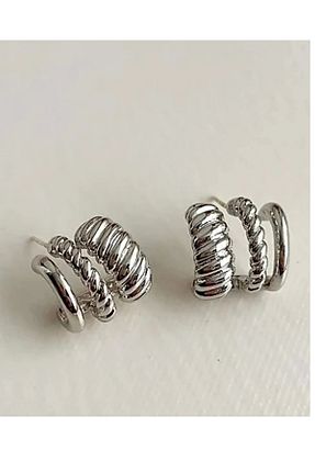 گوشواره جواهر فلزی mos&more - کد 862038795